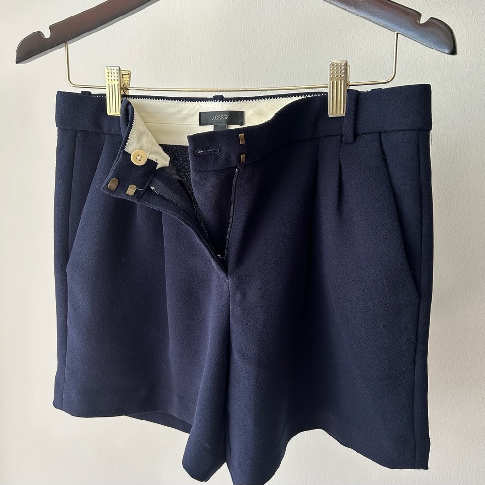 Jcrew dark blue suit shorts